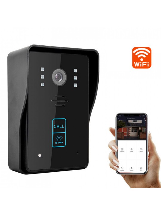 European Standard  Smart WiFi Video Doorbell APP Wireless Remote Phone Call 1080P Camera Motion Detection Night Vision with 