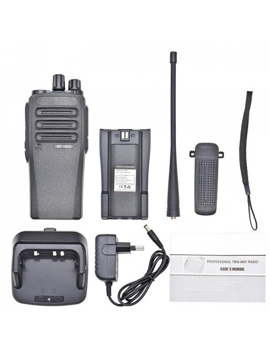 EU Plug  BF-1909 10W Long Range Walkie Talkie 400-470MHz 16 Channels 3800mAh Handheld  Two Way Radio