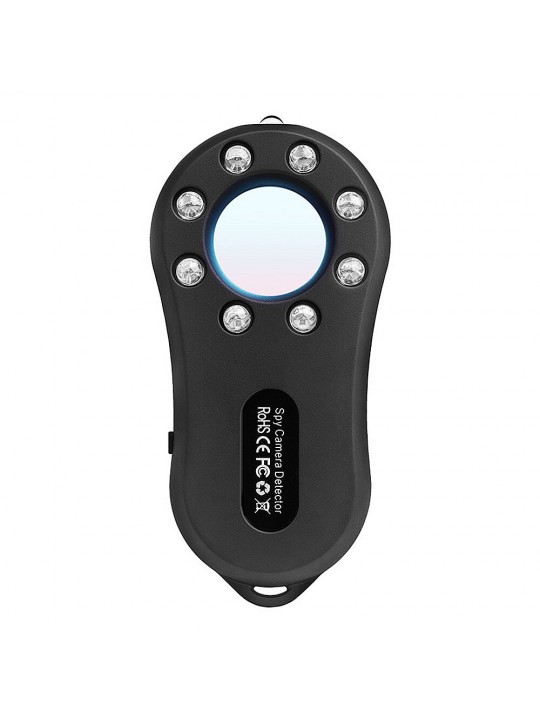 S100 Anti-candid Camera Detector Portable Pinhole Camera Detection Device Infrared Scanning Vibrating Lights Alarm Anti-Monitori