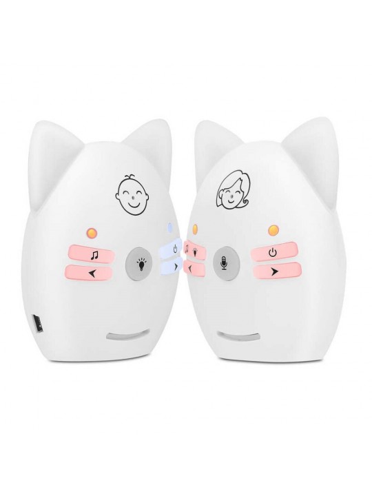 V30 ISM 905-925MHz Wireless Audio Baby Monitor Two-way Talk Intercom Baby Monitor - White US Plug