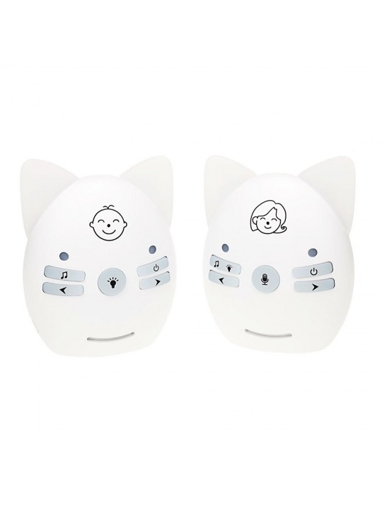 V30 ISM 905-925MHz Wireless Audio Baby Monitor Two-way Talk Intercom Baby Monitor - White US Plug