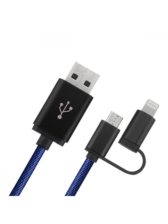 Mini Anti-theft GPS LBS WiFi Smart Tracker USB Charging Phone Cable Car Locator Device - Blue