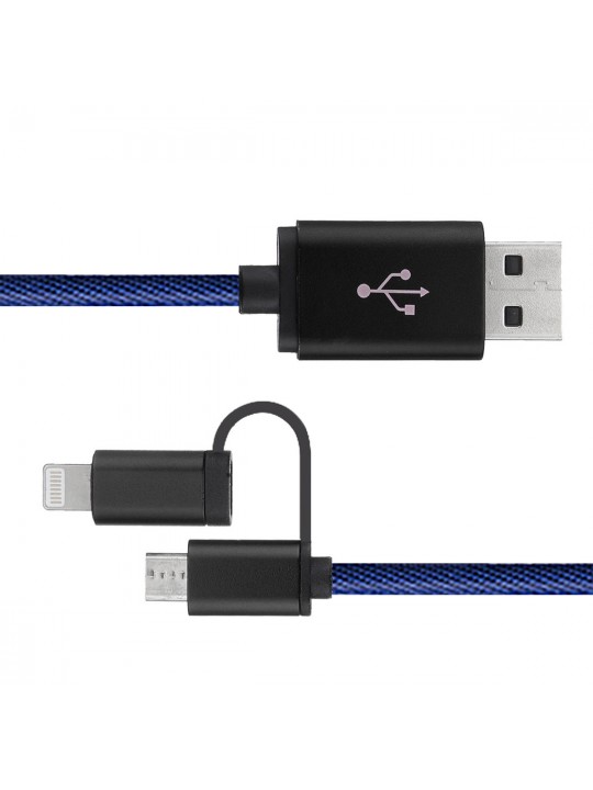 Mini Anti-theft GPS LBS WiFi Smart Tracker USB Charging Phone Cable Car Locator Device - Blue