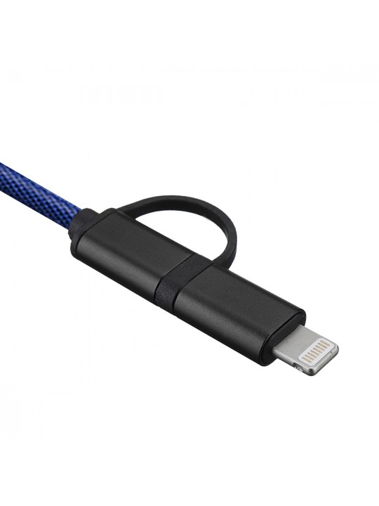 Mini Anti-theft GPS LBS WiFi Smart Tracker USB Charging Phone Cable Car Locator Device - Blue