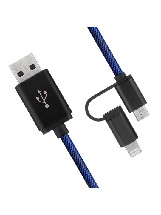 Mini Anti-theft GPS LBS WiFi Smart Tracker USB Charging Phone Cable Car Locator Device - Blue