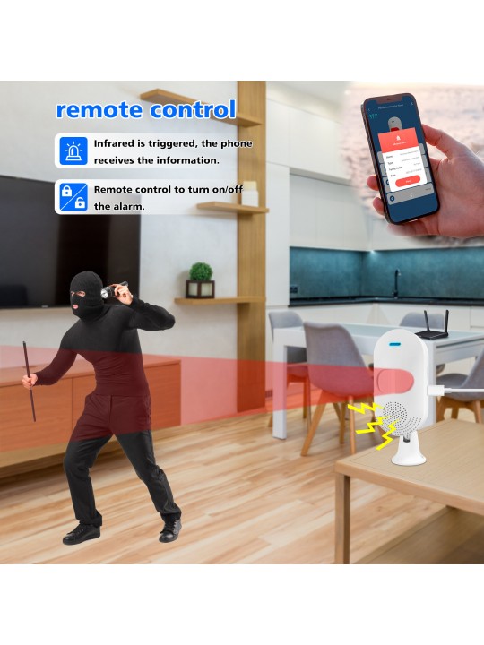Smart Wifi Infrared Human Movement Detector Smart Home Induction Security body induction Alarm Anti-theft Systems