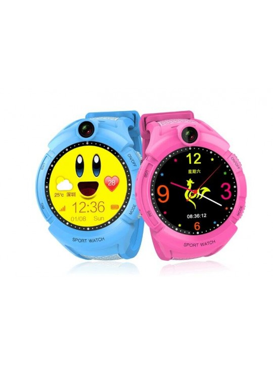 Kids Smartwatches with Camera LBS Location Child Tough Screenn Waterproof Anti Lost Monitor - Blue