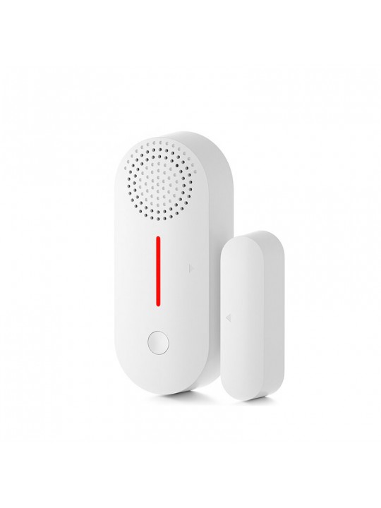 AW301 Tuya WiFi Smart Door and Window Detector Sound Light Alarm Remote APP Notifications Push Scheduled Arming Disarming Househ