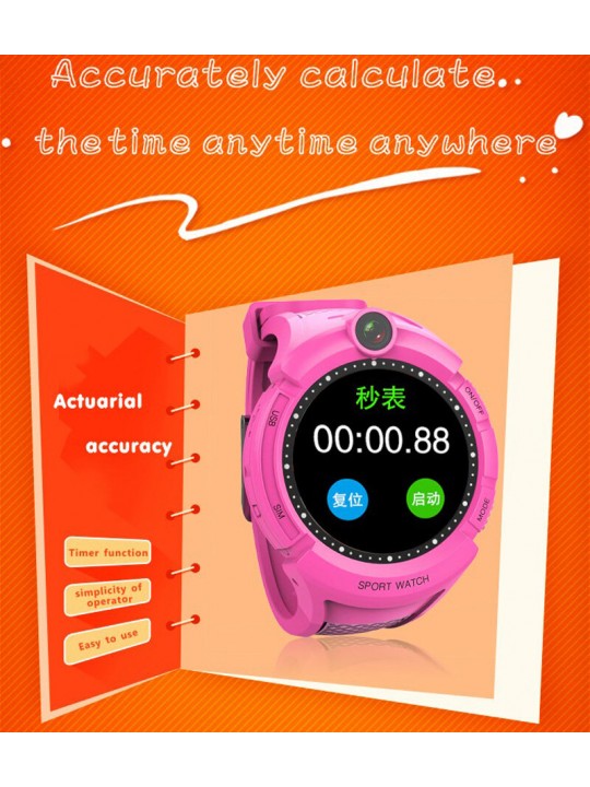 Kids Smartwatches with Camera LBS Location Child Tough Screenn Waterproof Anti Lost Monitor - Blue