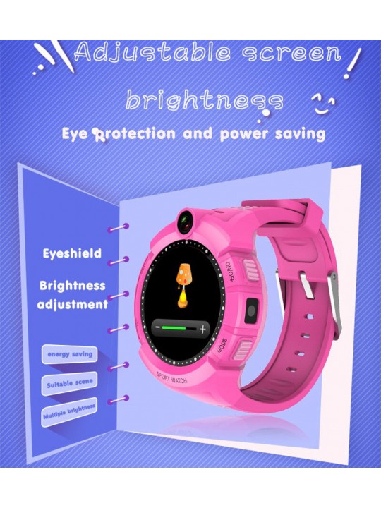Kids Smartwatches with Camera LBS Location Child Tough Screenn Waterproof Anti Lost Monitor - Blue