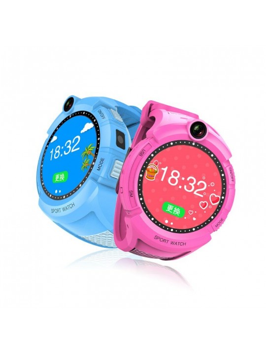 Kids Smartwatches with Camera LBS Location Child Tough Screenn Waterproof Anti Lost Monitor - Blue