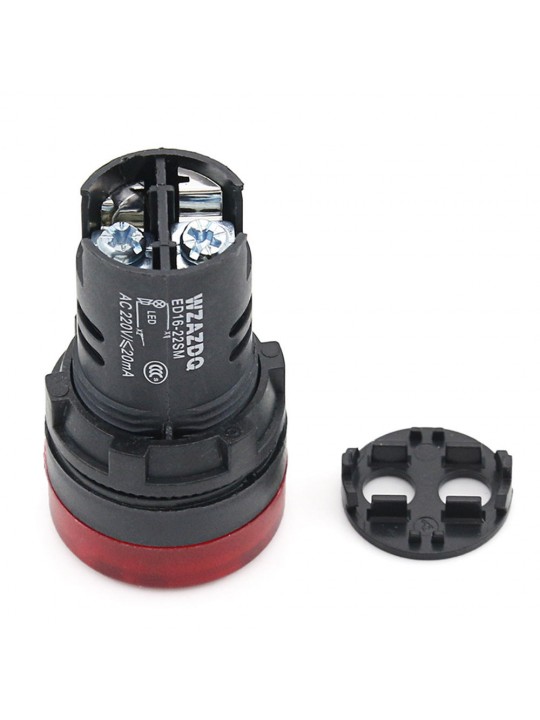 10Pcs ED16-22SM Intermittent Sound Flash Sound Light Buzzer Alarm System 22mm 12V 24V 220V - 36V