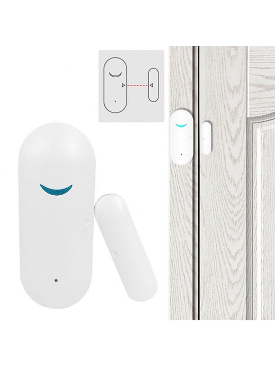 Easy Install Push Notification Office Guard Door Sensor Alarm Anti Theft Home Security Open Closed Smart WIFI Tuya APP