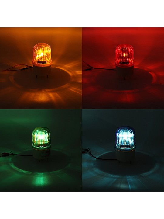 24V Road Traffic Warning Light Beacon LED Emergency Flashing Recover Safety -  Red