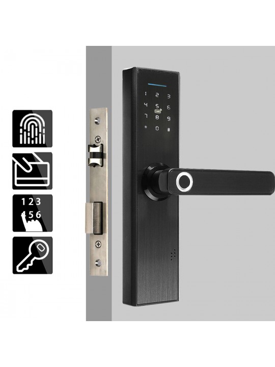 Electronic Smart Door Lock Biometric Fingerprint  Digital Code Smart Card Key