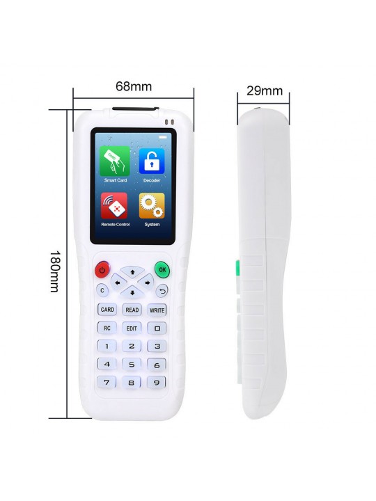 Handheld 125KHz RFID Duplicator Copier RFID Reader Writer 13.56MHz USB Cloner NFC Programmer EM4305/T5577 UID