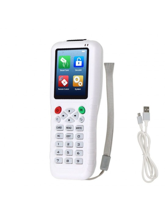Handheld 125KHz RFID Duplicator Copier RFID Reader Writer 13.56MHz USB Cloner NFC Programmer EM4305/T5577 UID