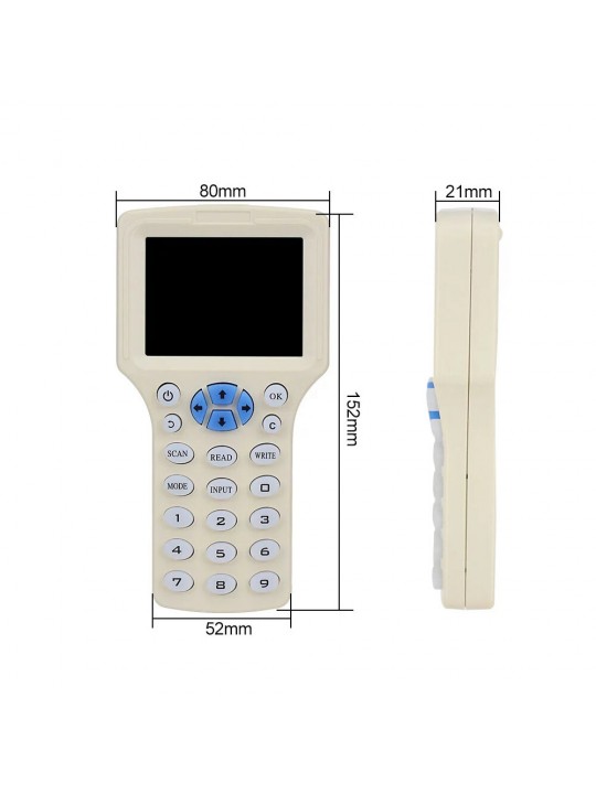 RFID NFC Card Copier Reader Writer Duplicator English 10 Frequency Programmer for IC ID Cards - 1
