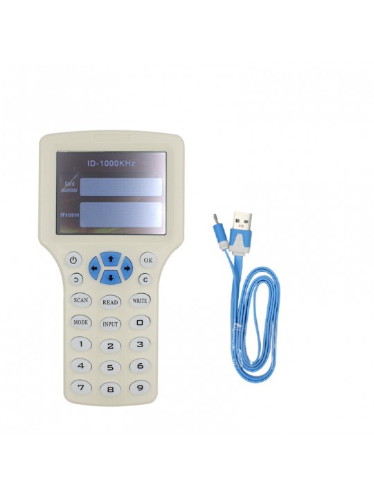 RFID NFC Card Copier Reader Writer Duplicator English 10 Frequency Programmer for IC ID Cards - 1