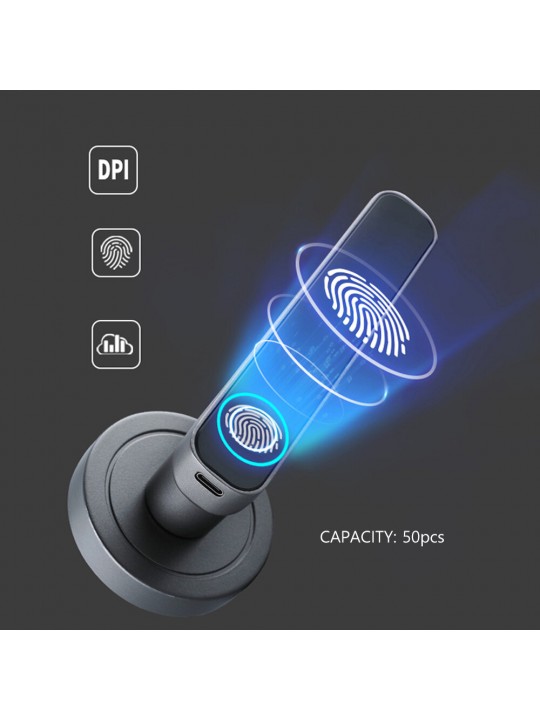 Smart Fingerprint Handle Door Lock Intelligent Anti-theft Door Lock Fingerprint Key Unlock Home Lock Electronic Entry Door Secur