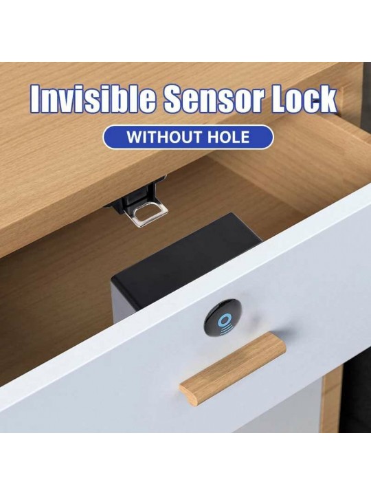 Invisible Sensor Lock EMID IC Card Drawer Digital Cabinet Intelligent Electronic Locks for Wardrobe Furniture Hardware