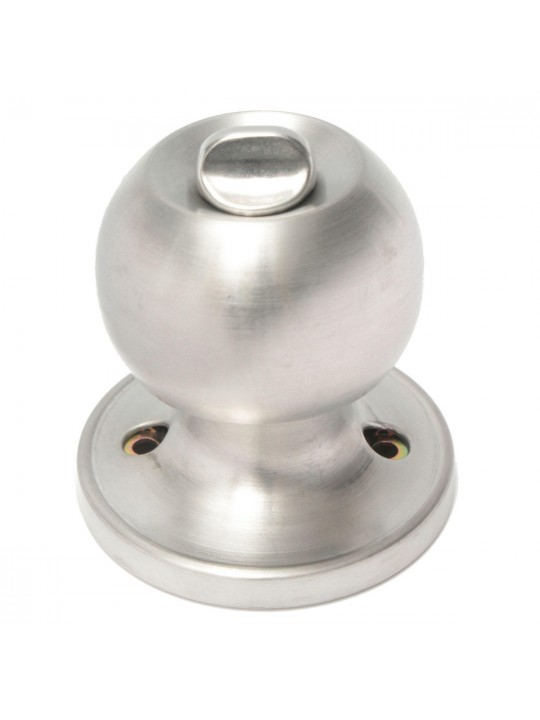 Stainless Steel Bathroom Round Door Knobs Set Handle Entrance Lock With Key 
