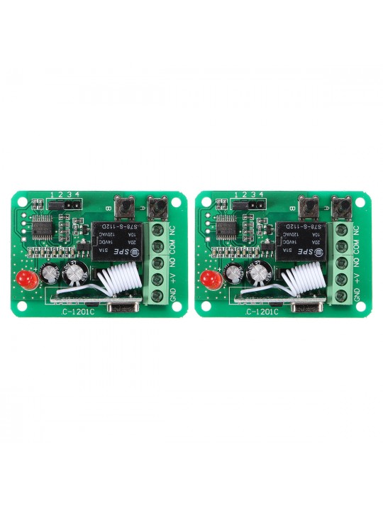 DC12V 1CH 315/433MHz Wireless Time Delay Relay RF Remote Control Switch Receiver - 315MHZ
