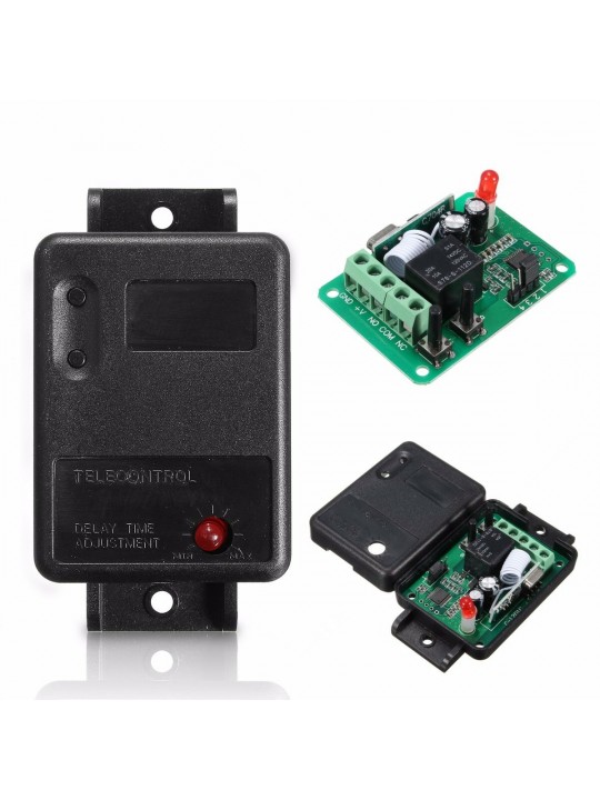DC12V 1CH 315/433MHz Wireless Time Delay Relay RF Remote Control Switch Receiver - 315MHZ