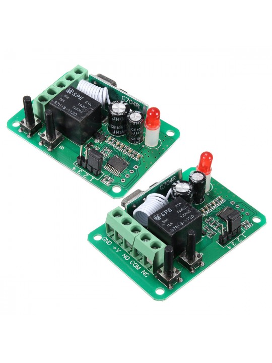 DC12V 1CH 315/433MHz Wireless Time Delay Relay RF Remote Control Switch Receiver - 315MHZ
