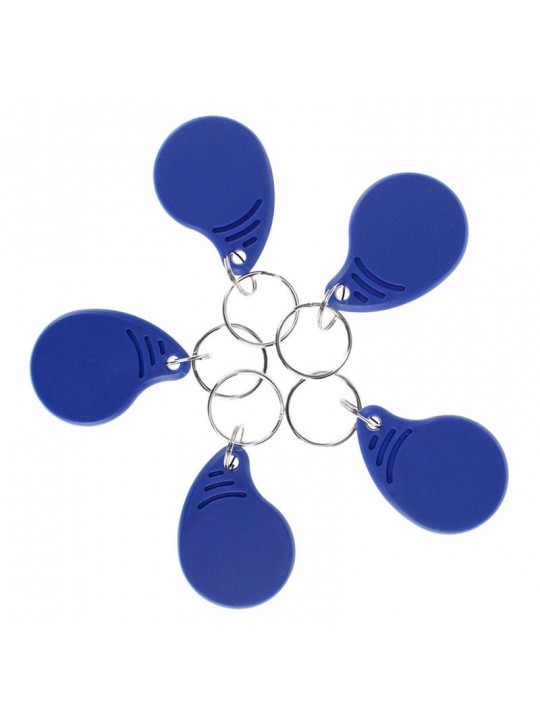 5Pcs RFID IC Keyfobs 13.56 MHz Keychains NFC Key Card ISO14443A MF Classi For Smart Access Control System