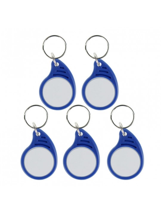 5Pcs RFID IC Keyfobs 13.56 MHz Keychains NFC Key Card ISO14443A MF Classi For Smart Access Control System