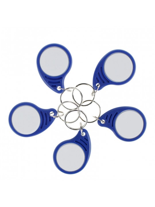 5Pcs RFID IC Keyfobs 13.56 MHz Keychains NFC Key Card ISO14443A MF Classi For Smart Access Control System