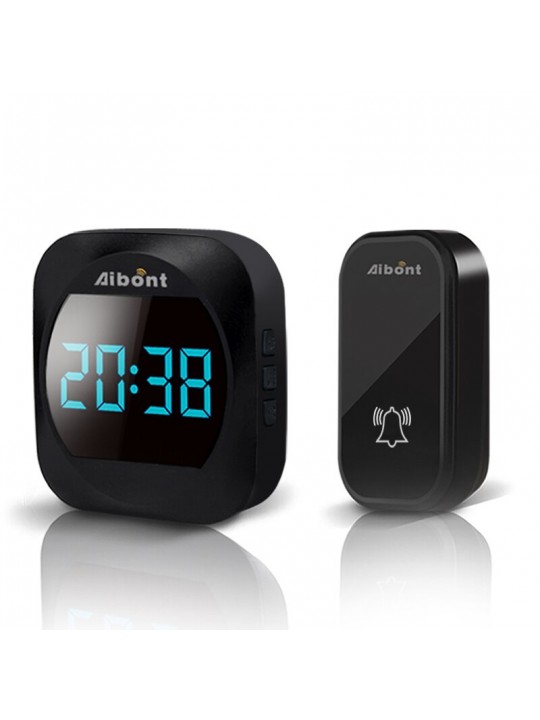 ML 195 Wireless Doorbell Smart Household DoorBell With Time Display Volume Adjustable Mutil Use for Home Apartment OfficeSelf-po
