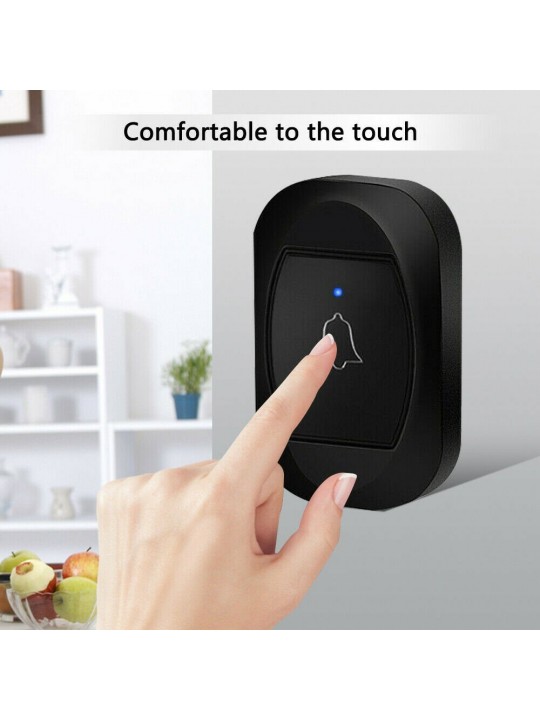 ML 195 Wireless Doorbell Smart Household DoorBell With Time Display Volume Adjustable Mutil Use for Home Apartment OfficeSelf-po