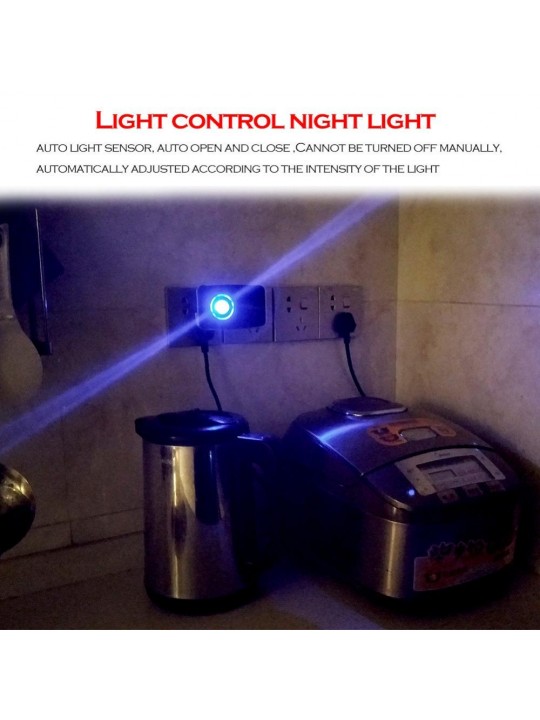 SMATRUL K09 Wireless DoorBell Self-powered Night Light Sensor Waterproof No Battery Home Door Bell 1 Transmitter 1 Receiver - US