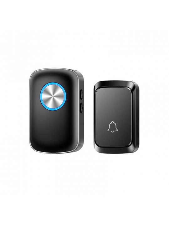 A28 One-to-one Wireless Doorbell 5 Levels Volume Adjustable Built-in 60 Songs Waterproof Remote Pager Intelligent Music Doorbell