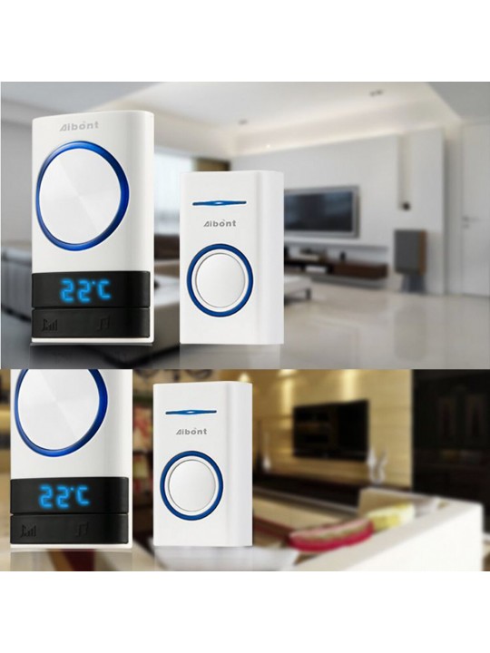 Smart Wireless Doorbell 45 Songs Polyphonic Ringtones 200m Transmission Door Bell - US Plug