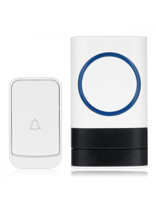 Smart Wireless Doorbell 45 Songs Polyphonic Ringtones 200m Transmission Door Bell - US Plug