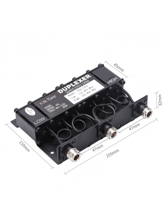 SGQ-450X 10W UHF400-470MHz customizable frequency Portable Duplexer