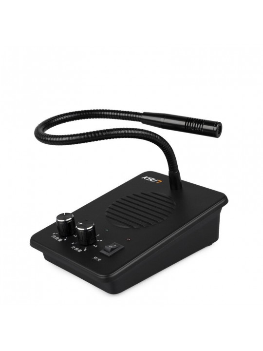KSUN TFSI X-Q58 8W Window Intercom Bank Walkie Talkie Speaker  Dual Way Microphone 400-470 MHz Wireless Transceiver for Store Of