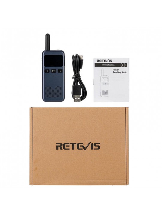 RETEVIS RB19P 2000mAh Handheld Walkie Talkie High Power Type-C Charging Radio Transceiver TX/RX 462.5625-467.7250HMZ Portable Mi