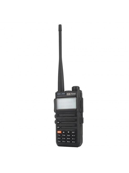Yinitone HT-UV1 5W Walkie Talkie Dual Band 400-520Mhz/136-174Mhz 199 Channels FM Transceiver Two Way Radio