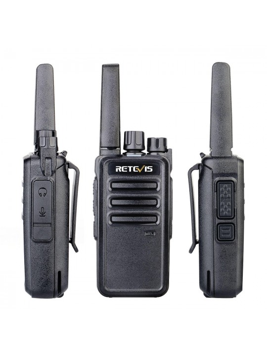 2PCS Retevis RT68 16 Channels Frequency 462 MHz Mini Ultra Light Handheld Radio Walkie Talkie Intercom - EU Plug