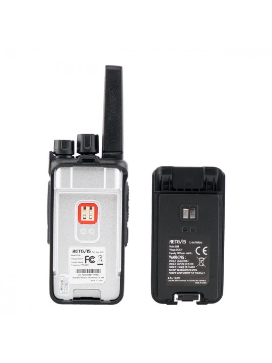 2PCS Retevis RT68 16 Channels Frequency 462 MHz Mini Ultra Light Handheld Radio Walkie Talkie Intercom - EU Plug