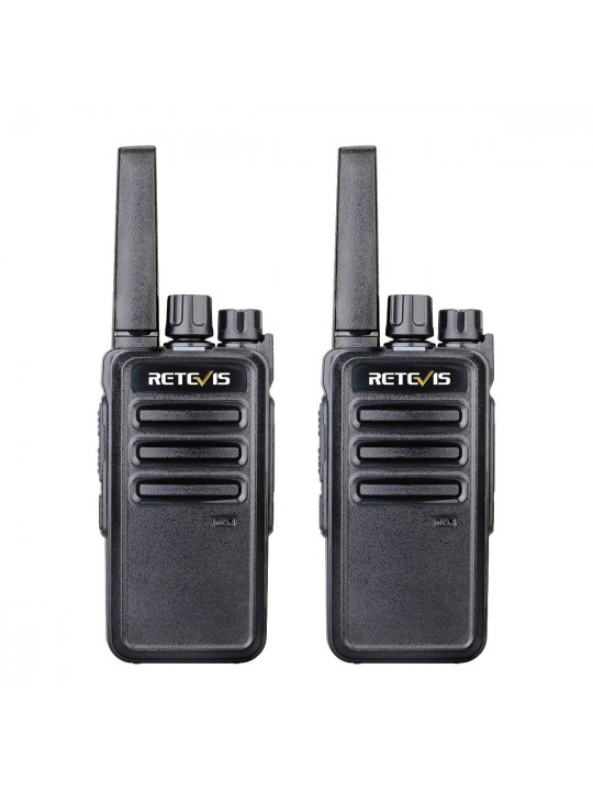2PCS Retevis RT68 16 Channels Frequency 462 MHz Mini Ultra Light Handheld Radio Walkie Talkie Intercom - EU Plug