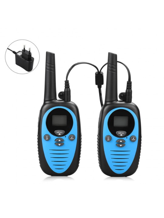 A Pair of XF-508 0.5W Mini Kids Walkie Talkie Waterproof 22 Channels 1-3km Distance Handheld Dual Band Two Way Radio Driving Civ