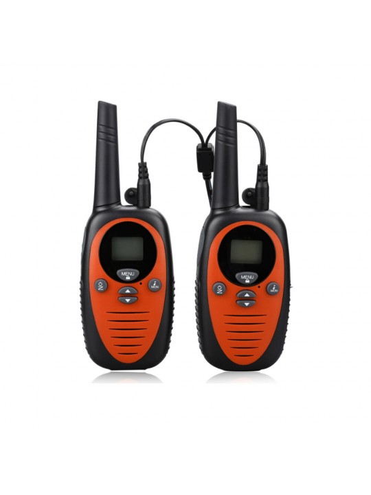 A Pair of XF-508 0.5W Mini Kids Walkie Talkie Waterproof 22 Channels 1-3km Distance Handheld Dual Band Two Way Radio Driving Civ