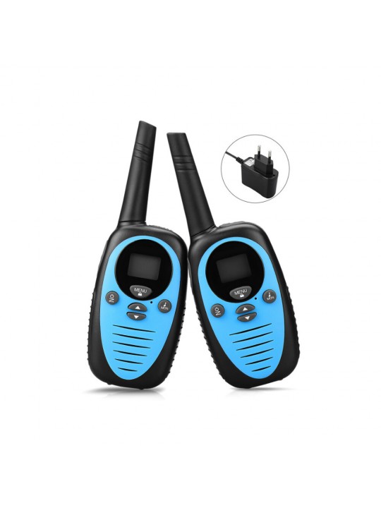 A Pair of XF-508 0.5W Mini Kids Walkie Talkie Waterproof 22 Channels 1-3km Distance Handheld Dual Band Two Way Radio Driving Civ