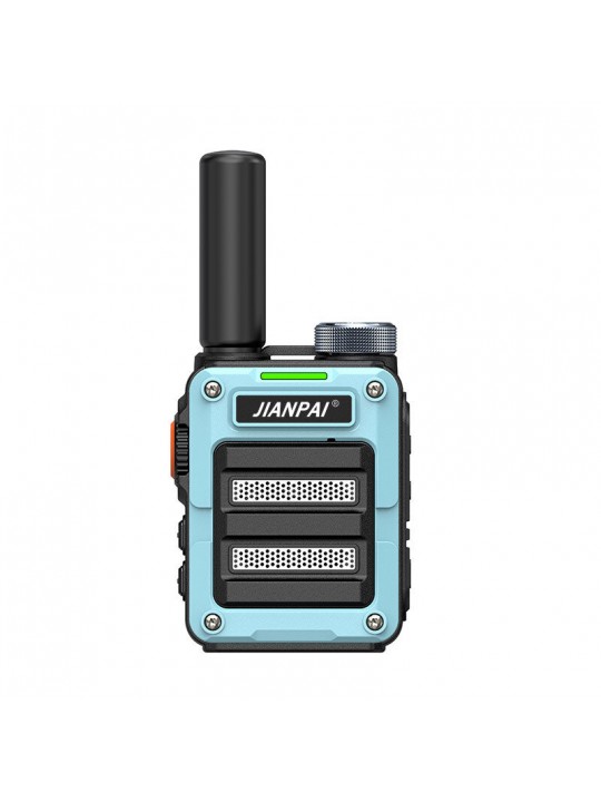JIANPAI V6R 8W High-power Walkie Talkie 16 Channels 5000mAh USB Charging Mini Portable Two-way Radio - Black-coffee