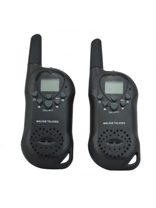 1 Pair KALOAD T6 8/22 Optional Channels 446/462MHz License Free Mini Walkie Talkie For Kid - US PLUG  Red